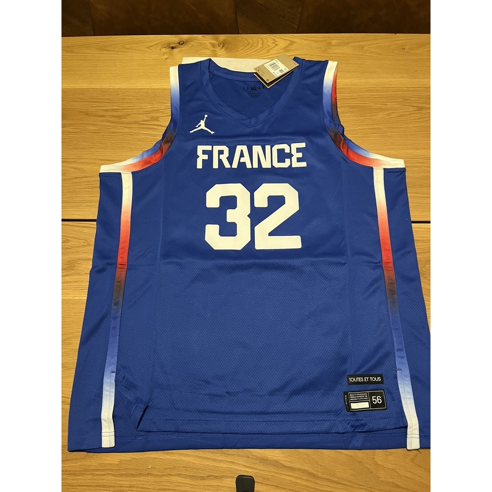 AUTHENTIC Jordan Brand Victor Wembanyama France 2024 Olympics Jersey #32 -XXL